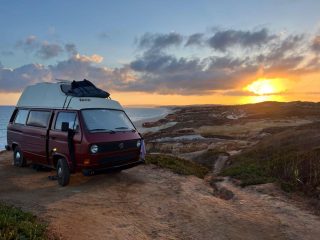 Campervan hire Faro - Melinda sunset