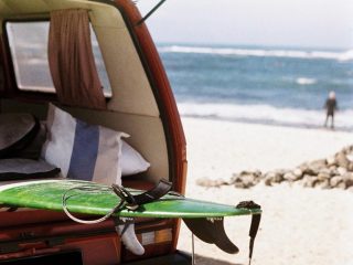 Campervan hire Lanzarote - backdoor surf